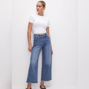 Good American Palazzo Jeans - High Rise Palazzo Crop Wide Leg | Size 00/24